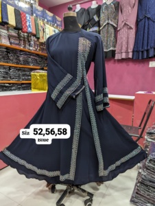 Abayas élégantes et modestes brodées à la main pour femmes, vêtements et accessoires musulmans traditionnels - Product Image 2