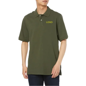 Polo de Manga Corta para Hombre, Corte Holgado, Diseño de Parches, Secado Rápido, para Trabajo o Golf, Tejido de Seda y Algodón, Producto de la Más Alta Calidad - Product Image 1