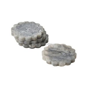 Classic American Premium Eco-friendly <b>Marble</b> <b>Coasters</b> 4 Inch Octagonal Customized Color Stylish Home Decoration Accessories Mats - Product Image 2