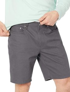 Short en jean pour homme, couleur unie, taille élastique, longueur genou, extensible, respirant, idéal pour la gym et l'entraînement – Collection été - Product Image 4