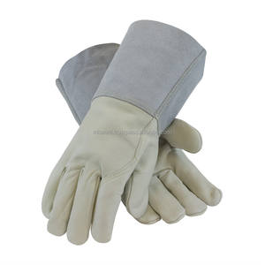 Gants de soudage TIG de haute qualité non doublés - Usage général, anti-chaleur, ignifuges, avec manchette de sécurité en cuir de chèvre, anti-coupure - Product Image 3