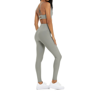 Proveedor Directo de Fábrica, Ropa Deportiva para Mujer, Conjunto de Leggings y Sujetador de Yoga, Cintura Alta, Conjunto de Yoga para Mujer en Venta en Línea - Product Image 6