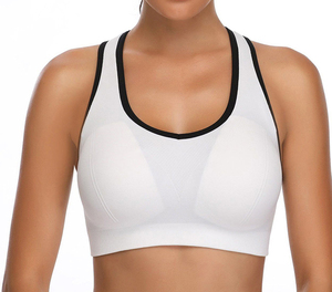 Strappy Back <b>Cross</b> Sports Bra Seamless Padded Gym <b>Top</b> Yoga Bralette High-Impact Activewear Wholesale Breathable Fitness Gear - Product Image 6