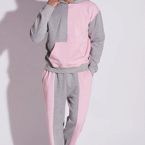 Fashionable Custom Distressed Street Wear <b>Tracksuits</b> For Men With Embroidery 100% Cotton Two-Piece Winter Hip Hop Sweat Suit Set - Product Image 1