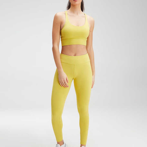 Soutien-gorge de sport respirant à séchage rapide pour femme, bretelles réglables, décoration en maille, motif uni, matière Spandex/Polyester, taille moyenne - Product Image 5