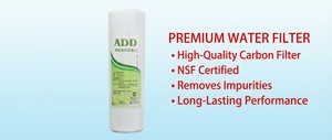 EcoSorb Bloque de Carbón Activado de Cáscara de Coco Natural de 10 Pulgadas para Uso Doméstico y Hotelero, Certificado por NSF - Product Image 2