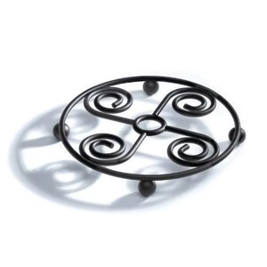 Most Demanded Luxurious Round Stainless Steel <b>Trivet</b> 300mm Classic Design Heat Resistant Table Mat - Product Image 1