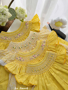 Vestido Casual para Niña Hecho en Vietnam, 100% Algodón Orgánico, Diseño Floral, Transpirable y Lavable, para Edades de 6 a 13 Años - Product Image 5