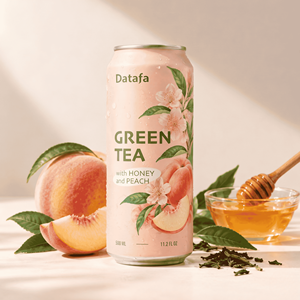 Boisson au thé blanc Datafa avec miel et litchi 500ml 100% pur jus frais infusé aromatisé enrichi en vitamine C Vietnam Échantillon gratuit - Product Image 4