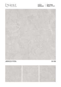 Azulejos arquitectónicos de porcelana de 60x60 cm con acabado mate tallado, diseñados para espacios refinados y una expresión texturizada en el suelo. - Product Image 2