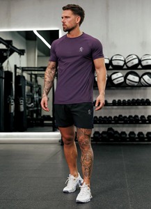 mens gym <b>compression</b> tshirt athletic workout tee quick dry stretch fitness training <b>shirt</b> manufacturer - Product Image 2