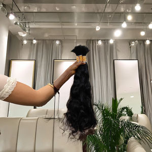 Cabello Humano Virgen Remy Indio, Tejido Rizado Natural, Cutícula Alineada, Cabello Humano a Granel de un Solo Donante - Product Image 4