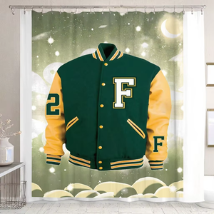 Chaqueta de Cuero y Lana para Hombre, Diseño Nuevo, Casual, Resistente al Viento, Cuello Alto, Tallas Grandes, Estilo Universitario, Mangas de Cuero - Product Image 3