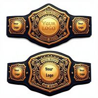 Ceinture de championnat du monde unisexe personnalisée de qualité supérieure, en chrome, en alliage de zinc, sangle haut de gamme, boxe, MMA, personnalisable