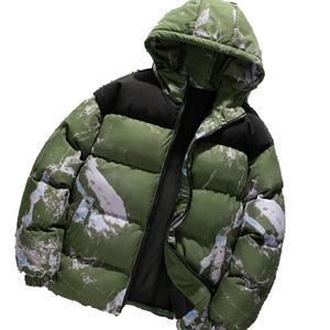 Nouvel arrivage Veste d'hiver unisexe Streetwear personnalisé Bouffant à bulles rembourré épais col à capuche chaud fermeture à glissière pour hommes femmes - Product Image 3