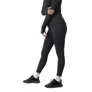 Women’s Fitness Workout Set Two Piece Crop Top <b>Leggings</b> with Side <b>Pocket</b> Fitted Sportswear for Private Label OEM ODM Bulk - Product Image 2