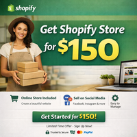 Crearemos una Tienda Shopify Profesional de Nivel Empresarial con Soporte para MAC, Marketing Digital, Envío por Correo Electrónico para tu Negocio (2-3 Días)