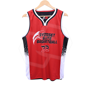 Maillot de basket-ball rouge, noir et blanc en gros, impression par sublimation personnalisée, polyester respirant, uniforme d'équipe, vêtements de sport de qualité supérieure - Product Image 1