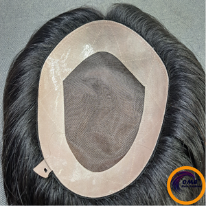 Silk Base Human Hair <b>Toupee</b> with Baby Hair Natural Looking Hair System - Product Image 4