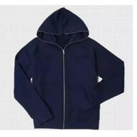 Sweat à capuche zippé intégral personnalisé en coton épais pour homme, style streetwear, en molleton vierge, vente en gros