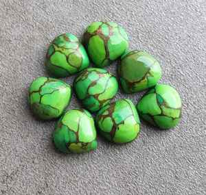 Turquoise Verte Naturelle en Forme de Cœur, Cabochon Calibré, Pierre Précieuse Libre pour Bijoux, Pierre de Guérison en Cristal - Product Image 1