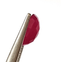 Pierre précieuse naturelle en rubis africain de 4,90 carats, taille ovale, facettée, non montée