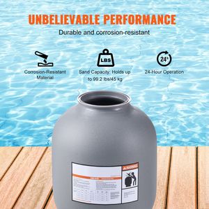 Filtro a Sabbia da 19 Pollici per Piscine Interrate con Portata Fino a 45 GPM, Sistema di Valvole Multiporta a 7 Vie - Product Image 3
