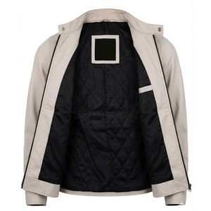 Veste de motard unisexe en cuir véritable souple de qualité supérieure, lavée, avec fermeture éclair sur le devant, coupe confortable, caractéristiques de sécurité, idéale pour les voyages - Product Image 4