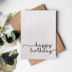 New Stylish Printed Birthday Celebration <b>Cards</b> on Handmade Paper for Special <b>Occasions</b> Eco Paper Greeting <b>Card</b> Collection 2026 - Product Image 1