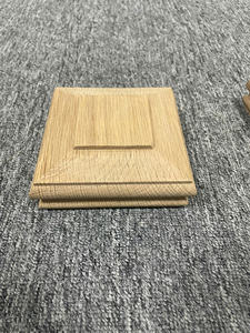 Capuchon de poteau en bois de chêne rouge traditionnel durable NPC01, poteau de balustrade en bois massif pour escalier intérieur/extérieur, garantie 1 an EFS - Product Image 2