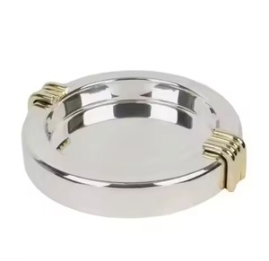 Cenicero de Metal de Diseño Moderno, Elegante Porta Cenizas para Cigarrillos, Resistente al Viento, para Interiores y Exteriores, Adorno para Mesa - Product Image 2
