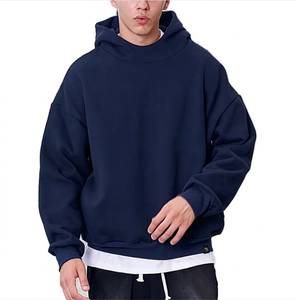 Mens Printed Polyester <b>Blend</b> Hoodie Lightweight Pullover Sweatshirt Breathable Casual Streetwear Custom Logo OEM ODM - Product Image 1
