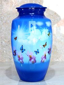 Prestigious Aluminum <b>Keepsake</b> <b>Memorial</b> Cremation Urn Ash Holder Crafted With Refined Texture And Secure Top Closure - Product Image 6