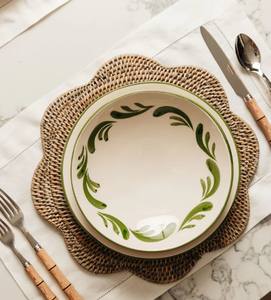 แผ่นรองจานรูปดอกไม้หวายสานคุณภาพสูง เป็นมิตรกับสิ่งแวดล้อม ดีไซน์คลาสสิก สีสันปรับแต่งได้ ตัวเลือกที่ดีที่สุดสำหรับเครื่องใช้บนโต๊ะอาหาร - Product Image 6