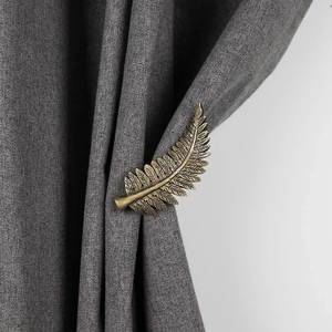 Postes de Cortina Metálicos Hechos a Mano, Decorativos de Pared, Diseño Personalizado, Duraderos, Fácil Instalación, Gancho de Cortina Metálico - Product Image 1