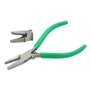 คีมปากโค้งสแตนเลสขนาด 130 มม. ด้ามจับ PVC แบบสปริง ปากเรียบ สำหรับงานจีบ งานตกปลา งานเครื่องประดับ และงานโลหะ - Product Image 1