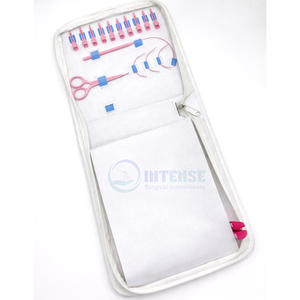 Professional Hair Extension Tools Kit Baby Pink Stainless Steel <b>Tape</b> In Press Plier & <b>Micro</b> Beads Opener Set - Product Image 4