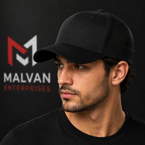 Premium Quality Black 6-Panel Trucker Cap Mesh Back Adjustable Unisex Casual <b>Hat</b> Spring <b>Summer</b> Adult Bulk Order Custom Colors - Product Image 3