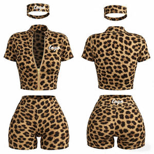 2026 Active Wear Set Polka Dot Printing Women Outfits <b>Workout</b> Women Set Jogger Yoga <b>Jacket</b> Leggings Tracksuit Set - Product Image 5