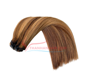 Extensions de cheveux humains Remy lisses, tissées à la machine, texture naturelle douce et lisse, longue durée, durables, vente en gros - Product Image 1