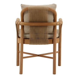 Chaise contemporaine en bois massif avec assise et dossier rembourrés, mobilier de salle à manger moderne pour restaurants et projets d'aménagement intérieur - Product Image 3