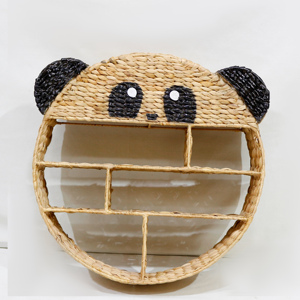 Artex Dong Thap Handmade Wall Mirror Decor Seagrass Water Hyacinth <b>Weaving</b> Natural Crafts Home Decor <b>Baskets</b> - Product Image 6