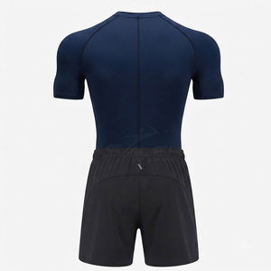 Ensemble de shorts de compression de bonne qualité avec tissu extensible et contrôle de l'humidité pour la pratique et l'entraînement sportifs - Product Image 2