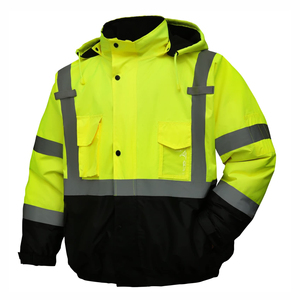 เสื้อแจ็คเก็ตนิรภัยทนไฟ สะท้อนแสงมองเห็นได้ชัดเจน ป้องกันความร้อน ชุดทำงานช่างไฟฟ้า ชุดยูนิฟอร์มนิรภัย - Product Image 1