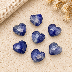 Iolite Faceted Heart Cut 10mm Loose Gemstone for <b>Jewelry</b> Making Pendant Craft Wholesale Designer <b>Jewelry</b> Supply Accessories - Product Image 1