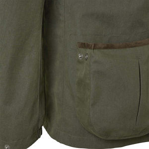 Customized <b>Men's</b> Navy Blue <b>Soft</b> <b>Shell</b> <b>Jacket</b> With Brown Patchwork Shoulder Full Sleeve Windproof Autumn Outdoor Wear - Product Image 3