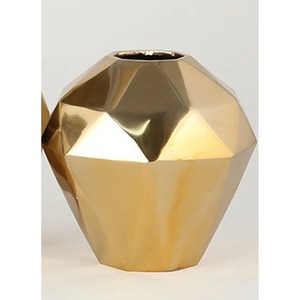 Brass Tabletop Vase Handmade Geometric Design Decorative Metal Vase for Home Interior Artistic Decoration for Home Decor - Product Image 1