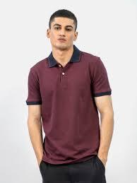 เสื้อโปโลสีแดงเลือดหมูสำหรับผู้ชาย, เสื้อผ้าจากบริษัทไมคา, เสื้อยืดคอปกตัดสี, เสื้อโปโลผ้าปิเก้ขายส่ง, ชุดกอล์ฟทรงเข้ารูป - Product Image 2
