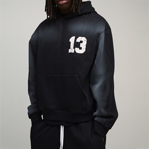 Personalized DTF Men's Hoodie <b>Custom</b> Graphic Print OEM Pullover Sweatshirt Hooded Streetwear Casual Long Sleeve Top Men Apparel - Product Image 2