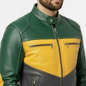 <b>Biker</b> <b>Jacket</b> Coat Wholesale Leather <b>Jackets</b> Winter <b>Jacket</b> Men Black Leather <b>Jacket</b> Motorcycle Fashion Men Slim Fit Leather - Product Image 3